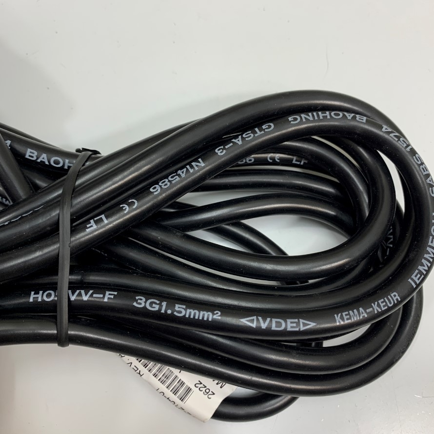 Dây Nguồn Cisco CAB-AC-2800W-EU 13Ft Dài 4M AC Power Cord Europe Schuko CEE7/7 Plug to IEC C19 16A 250V 14AWG 3x1.5mm² Cable OD 8.3mm in China
