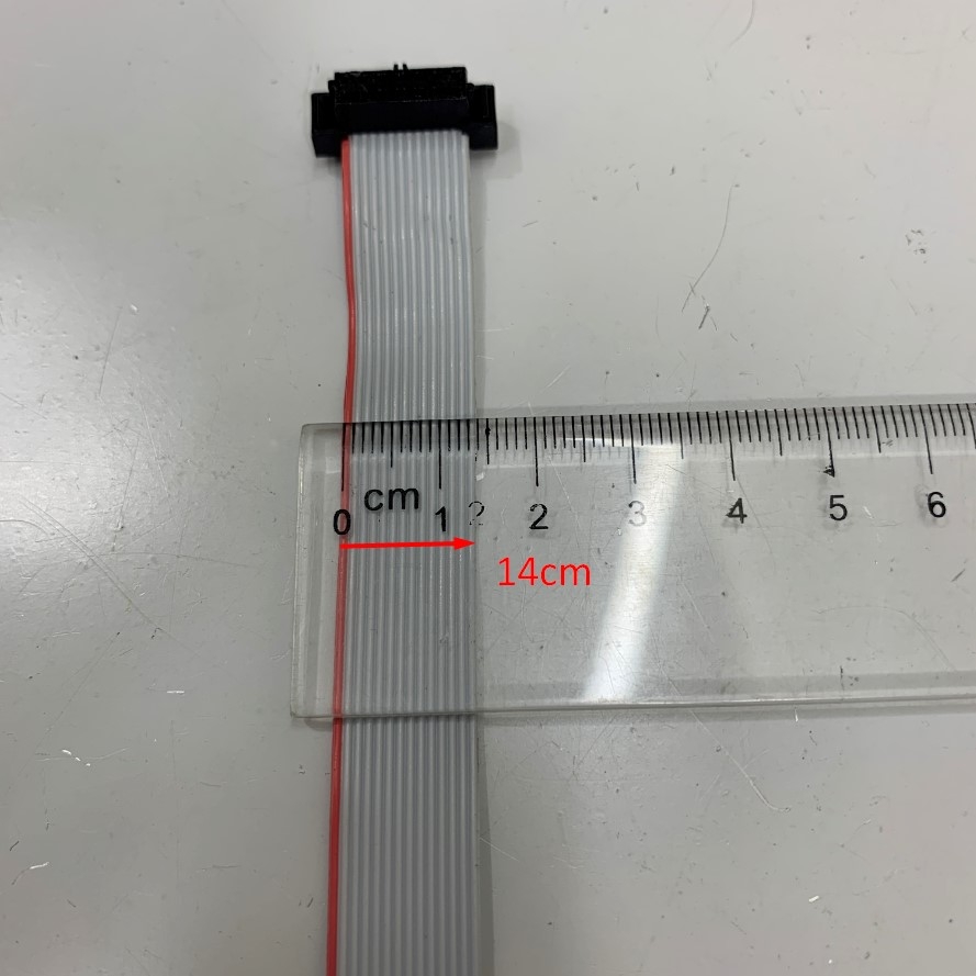 Cáp 14 Pin IDC Pitch 2.0mm Flat Ribbon Cable 14 Wire x 1.0mm Dài 22Cm For Xilinx DLC10 Platform Cable USB II, LINECARD DEBUG BOARD N0003167 REV-01