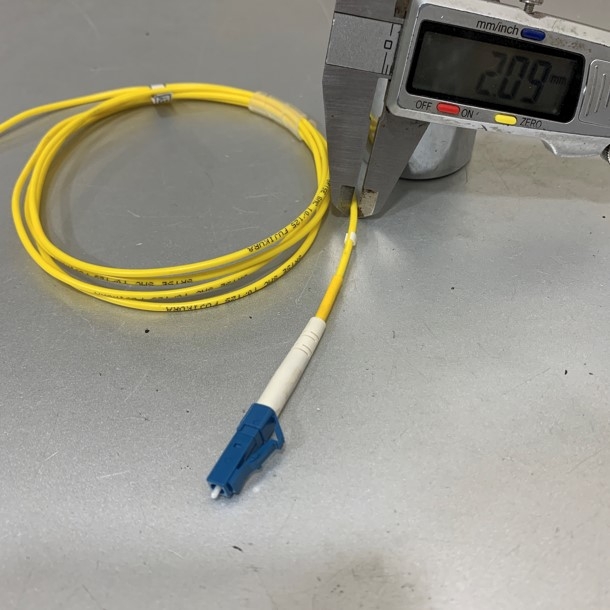 Dây Nhẩy Quang SEIKOH GIKEN 7500500-15-1015 Single Mode Fiber Optic Cable 9 / 125µm OS2 LC / LC Connector LSOH UL Simplex Patch Cord Yellow PVC Length 1.5M