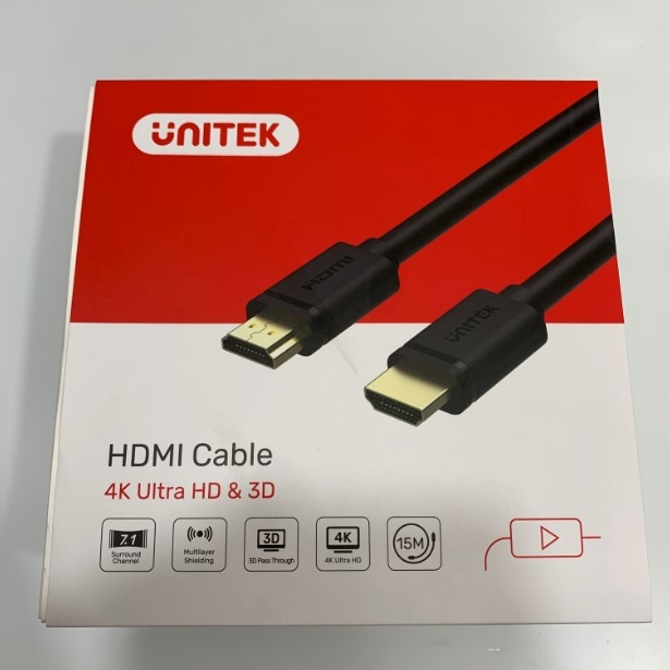 Cáp HDMI Chính Hãng UNITEK 15M Y-C143M Supports UltraHD 2K x 4K Cable HDMI to HDMI 3D 1080P