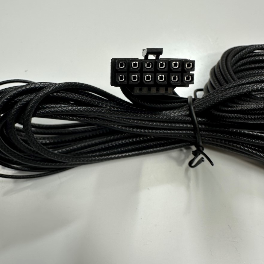 Dây Nguồn 0.7M 2.3ft 600W PCI-E 5.0 (Gen 5.0) 12VHPWR (12+4Pin) Male to Male Nylon Mesh Paracord Cable 16AWG Power PSU to GPU Cable Compatible with All RTX 4000 and RTX 3000 FE GPUs
