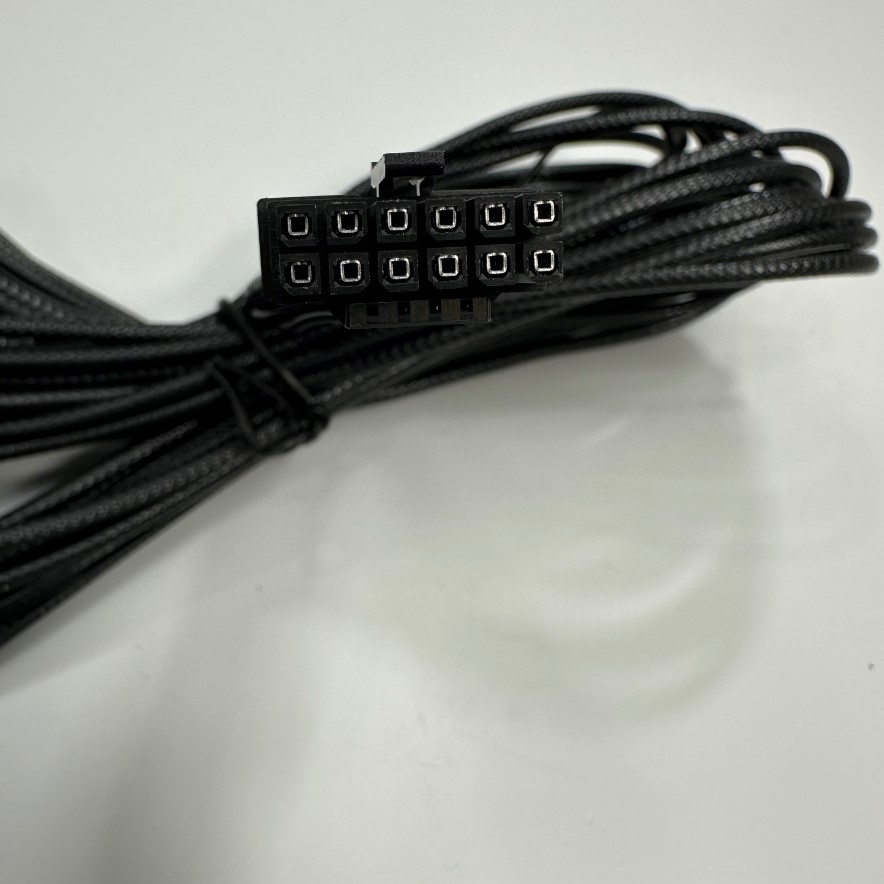 Dây Nguồn 0.7M 2.3ft 600W PCI-E 5.0 (Gen 5.0) 12VHPWR (12+4Pin) Male to Male Nylon Mesh Paracord Cable 16AWG Power PSU to GPU Cable Compatible with All RTX 4000 and RTX 3000 FE GPUs