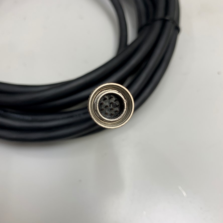 Cáp 5M 17ft Power I/O Cable Hirose 12 Pin Female HR10A-10P-12S(73) to Hirose 12 Pin Male HR10A-10P-12P(73) For Industrial Basler GIGE AVT Camera Sony CCD