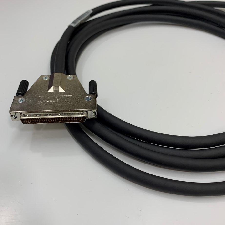 Cáp Amphenol SCSI HPDB 68 Pin Cable Male to 68 Core Terminal Block Unterminated With Cut Ends Cable OD 8.8mm Length 4M