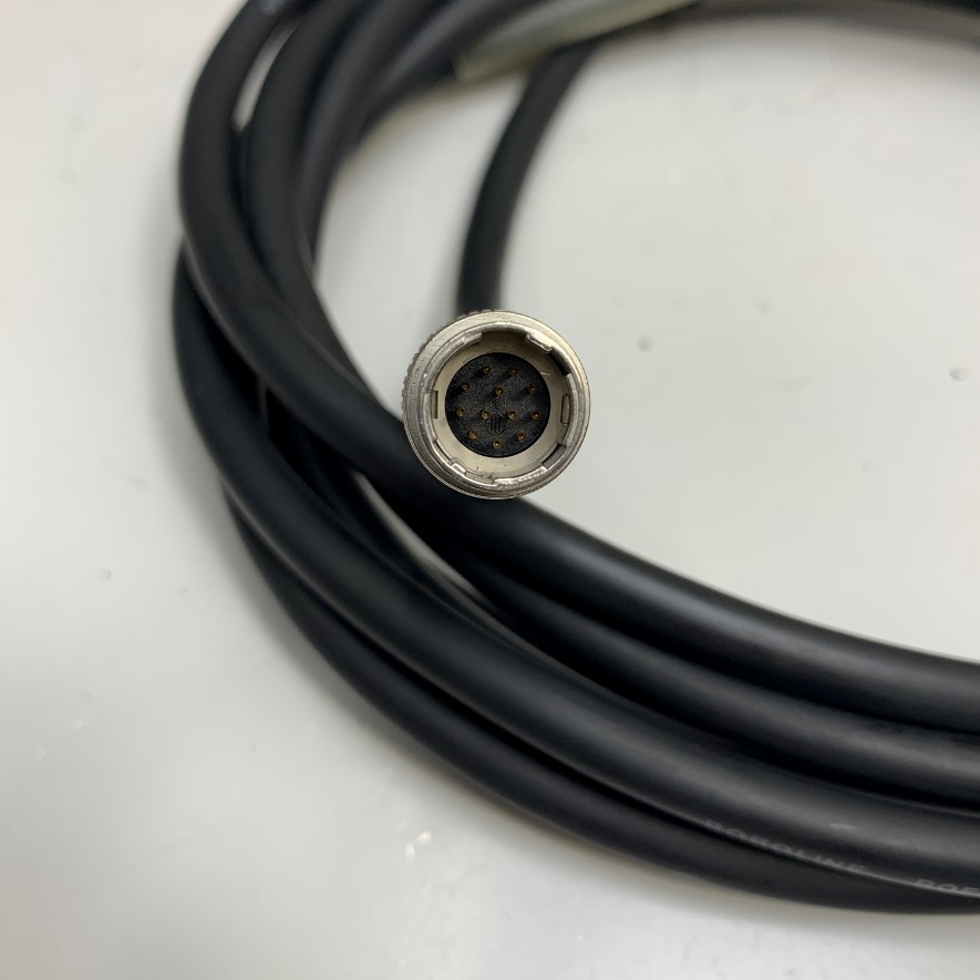 Cáp 3M 10ft Power I/O Cable Right Angle Hirose 12 Pin Female HR10A-10P-12S(73) to Hirose 12 Pin Male HR10A-10J-12P(73) For Industrial Basler GIGE AVT Camera Sony Hitachi Panasonic CCD