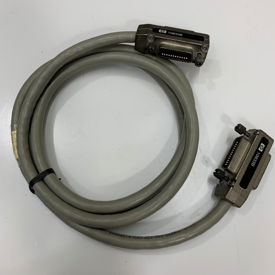 Cáp GPIB/IEEE-488 Agilent HP 10833B Dài 2M 6.5ft  24 Position Plug Double Headed Male/Female For Máy Hiện Sóng Digital Multimeter - Keysight Technologies, Tonghui Hipot Tester