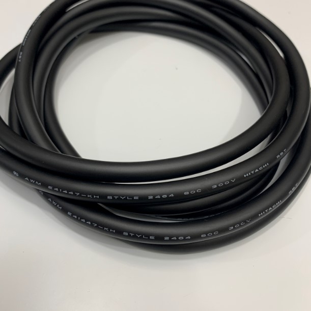 Cáp Tín Hiệu Chống Nhiễu HITACHI AWM E41447-KH STYLE 2464 80C 300V 26AWG x 10PR 20 Core x 0.15mm² Cable OD 8.0mm 3.5 Meter For Encoder Servo Cable