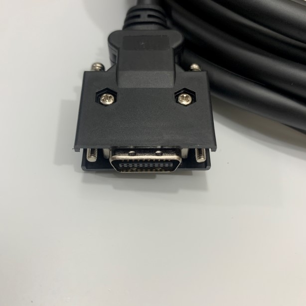 Cáp SCSI Connector Cable MDR 20 Pin Male Plug to Male Plug 2 Meter For Servo Drive Yaskawa Panasonic Mitsubishi
