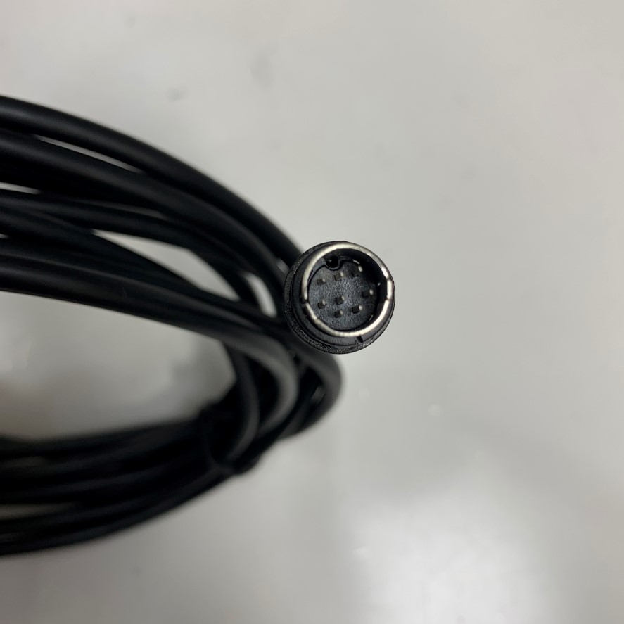 Cáp Lập Trình 5M 17ft RS-422 Communication Shielded Cable Mini Din 8 Pin Male to DB9 Female For PLC Wecon LX3V Series witch HMI Weintek MT8072IP