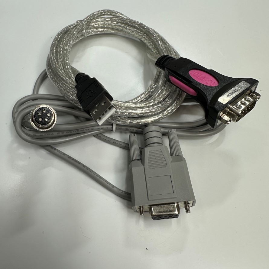 Cáp 3M 10ft RS232 FTDI Chip USB to DB9 Male + Cable Connector GX12 5 Pin Female to DB9 Female For  Scale Indicator Keli ХK3118Т1 Weighing Indicator with Computer