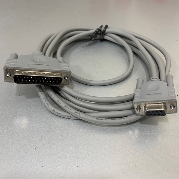 Cáp Kết Nối Null Modem Cable  Serial RS232 DB9 Female to DB25 Male 3M For Communication with Serial Devices  to Computer