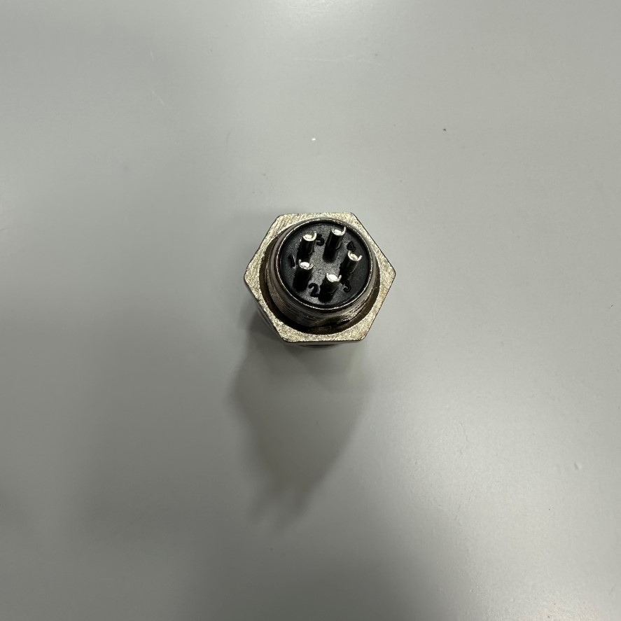 Đầu Jack GX12 5 Pin Male 12mm Aviation Plug Metal Panel Circular Connector For Industrial Control Systems GX12 5-Poles