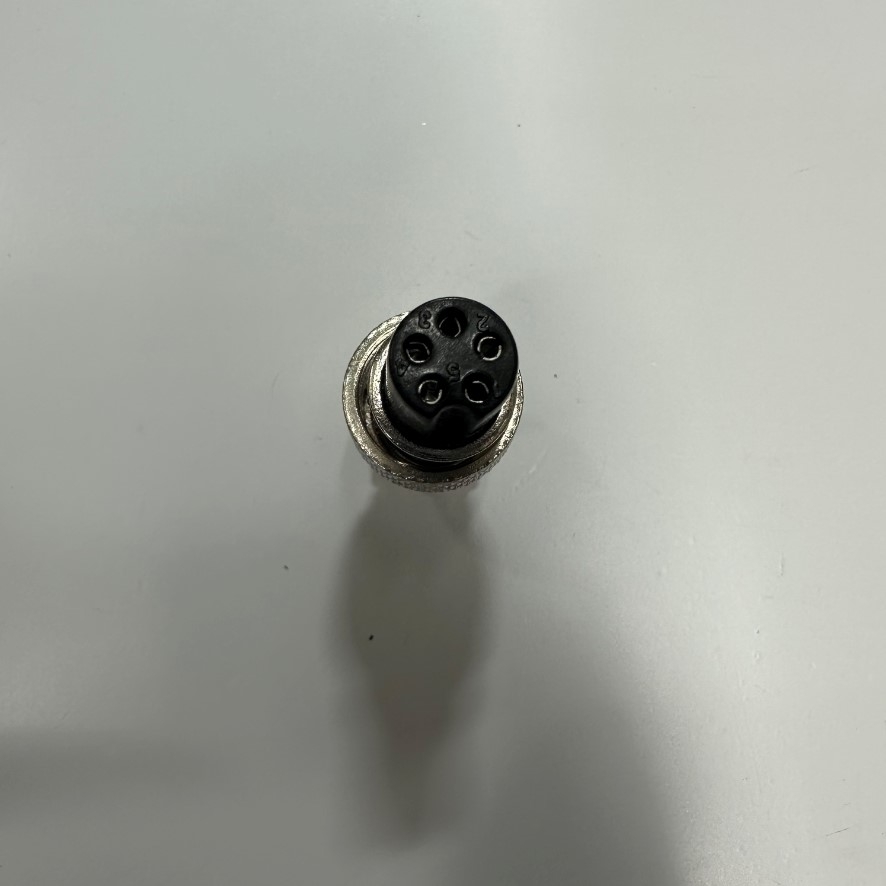Đầu Jack GX12 5 Pin Female 9mm Aviation Plug Metal Panel Circular Connector For Industrial Control Systems GX12 5-Poles
