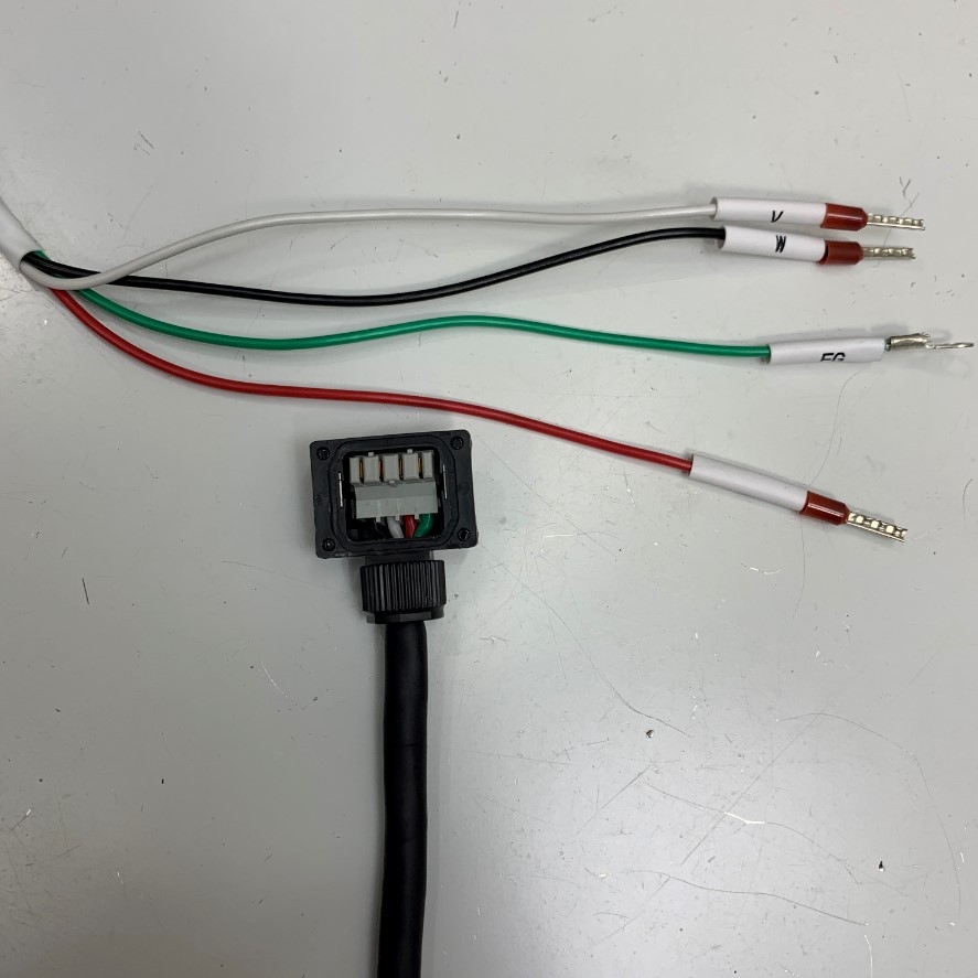 Cáp Original POW-SL03P010FB Dài 3M 10ft Connector JAE 4 Pin JN6FS04SJ2 to 4 Core Crimp Wire Terminal For Encoder Servo Drive Power Supply Cable in Korea