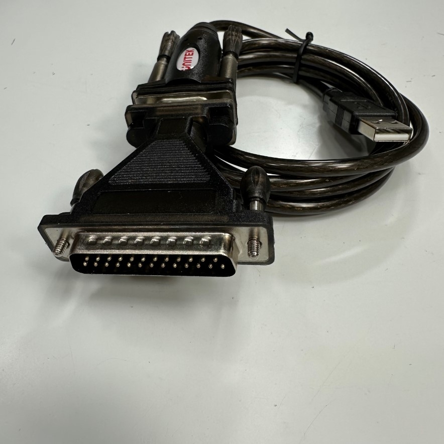 Cáp USB to RS232 Serial DB9 + DB25 Cable Adapter UNITEK Y-105A Prolific PL2303 Chipset