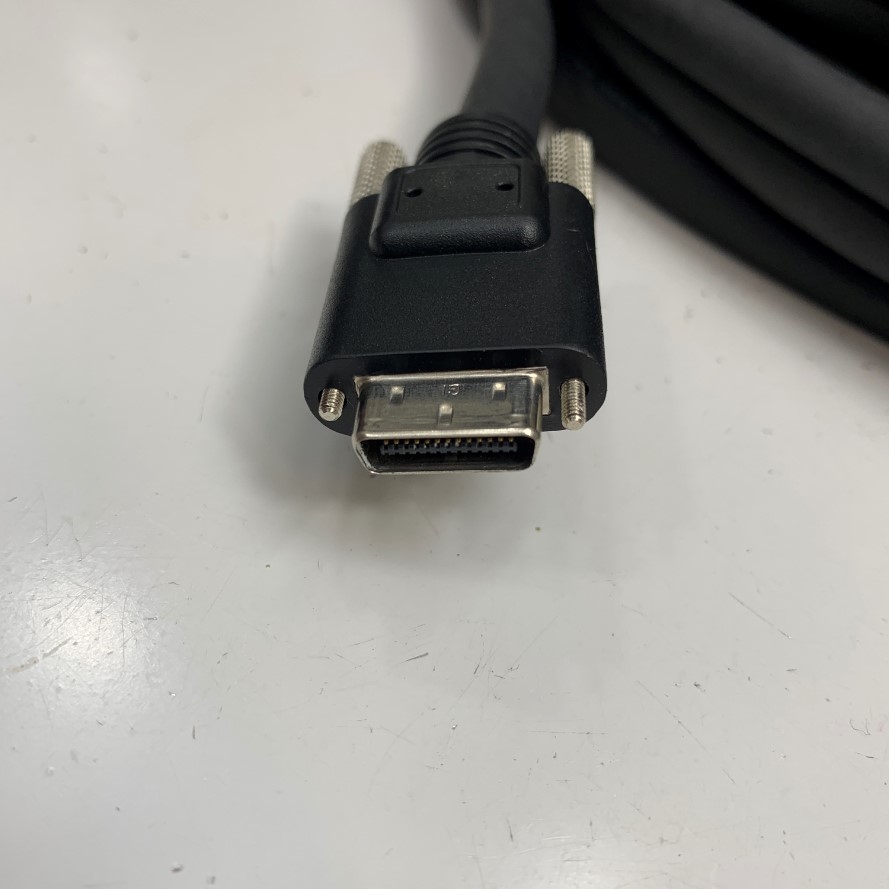 Cáp 10M 30ft HIRAKAWA-FP E35664 OEM 1SD26-3120-00C-A00 Cable Connector SDR 26 Pin Male to SDR 26 Pin Male Centronics 26 Position Pitch 0.8mm For Industrial Camera Link PoCL SDR/SDR