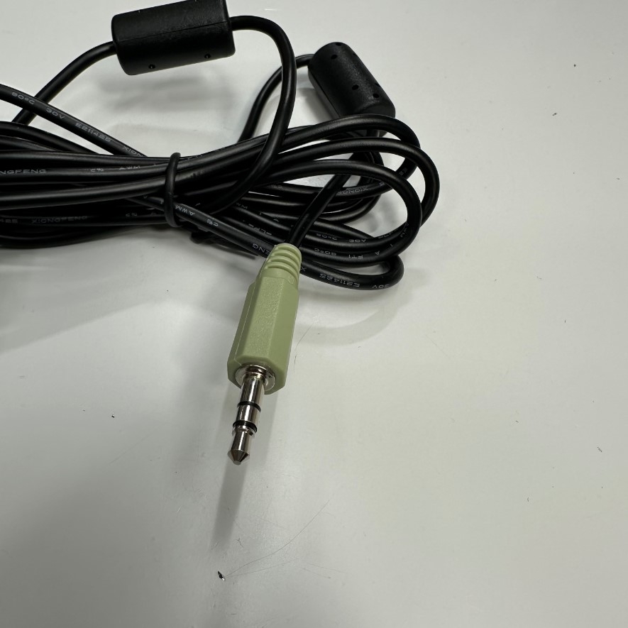 Cáp 1.8M 6ft Aux Audio Cable Ferrite Core Jack 3.5mm Jack 3 Lever Male to Male For Headphone Car Phone Computer