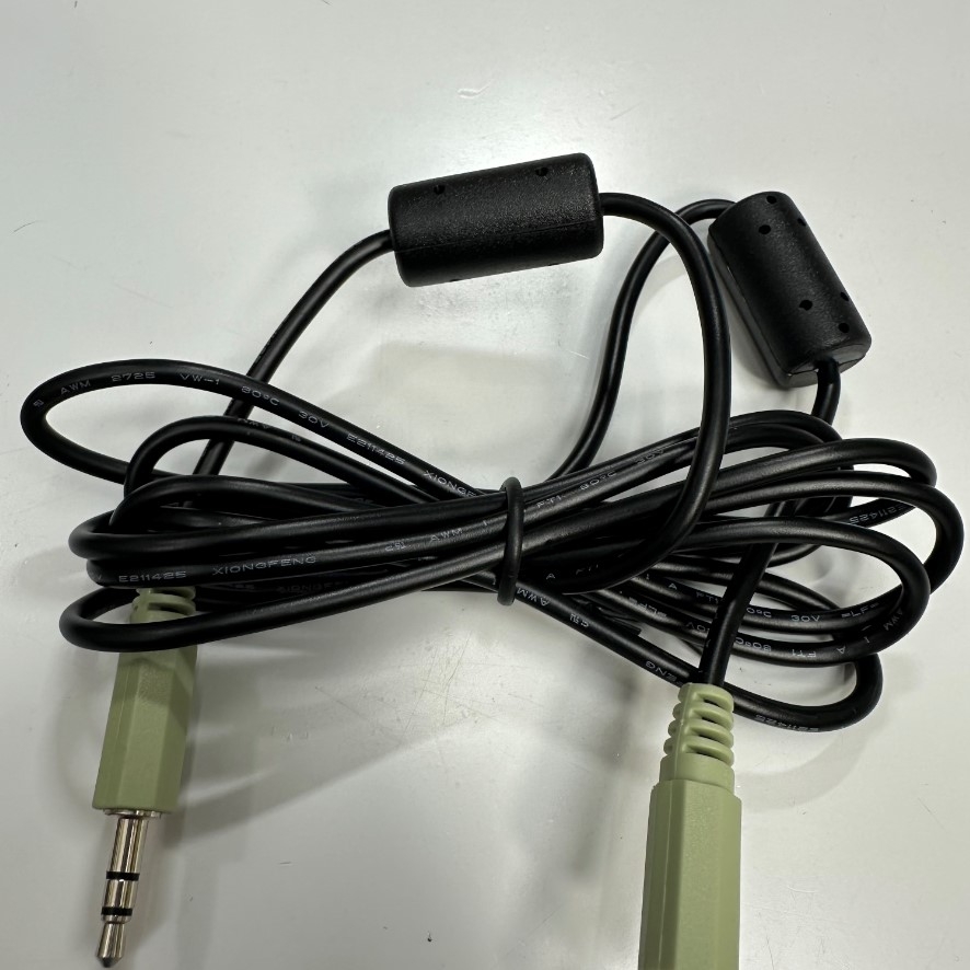 Cáp 1.8M 6ft Aux Audio Cable Ferrite Core Jack 3.5mm Jack 3 Lever Male to Male For Headphone Car Phone Computer