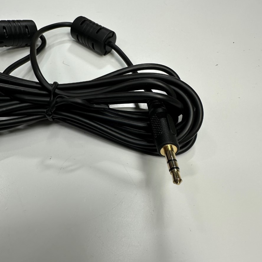 Cáp 3M 10ft Audio Ferrite Core Extension Cable Jack 3.5mm Jack 3 Lever Male to Female For Headphone Car Phone Computer