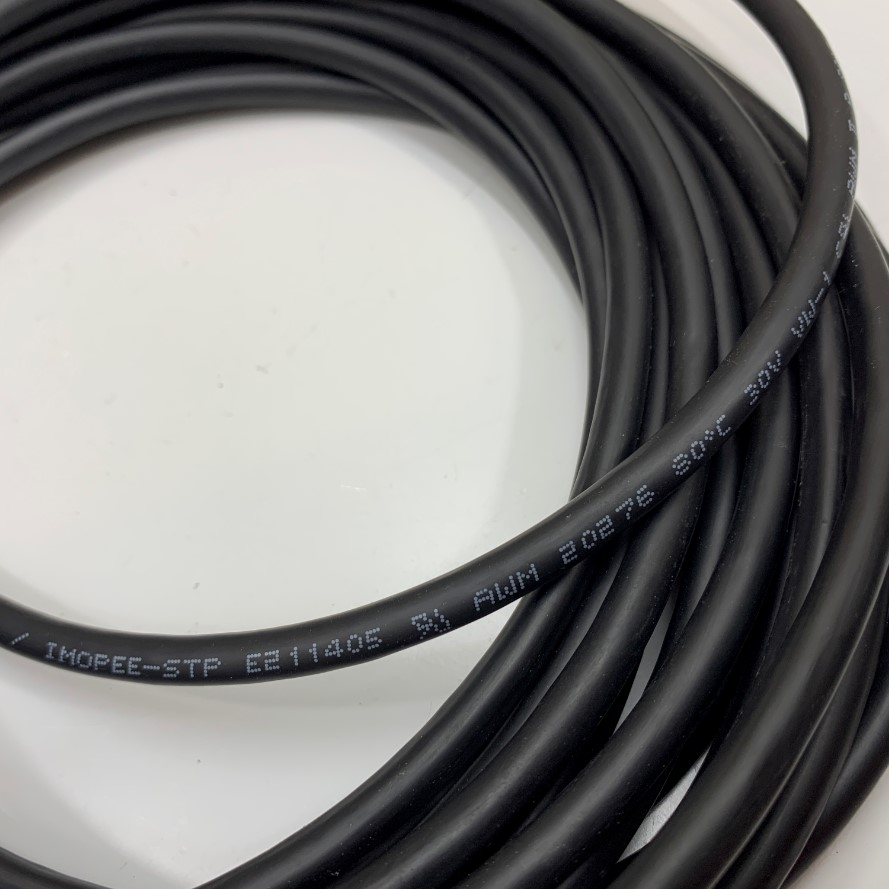 Cáp 10M 33ft M12 8 Pole A-Code Male to 8 Core Open End Cable E211405 VW-1 24AWG Cáp Có Vỏ Chống Nhiễu, Miền Dẻo Thu Vào, Gấp Ra Theo Chuyển Động Của Thiết Bị For Cognex and Automation