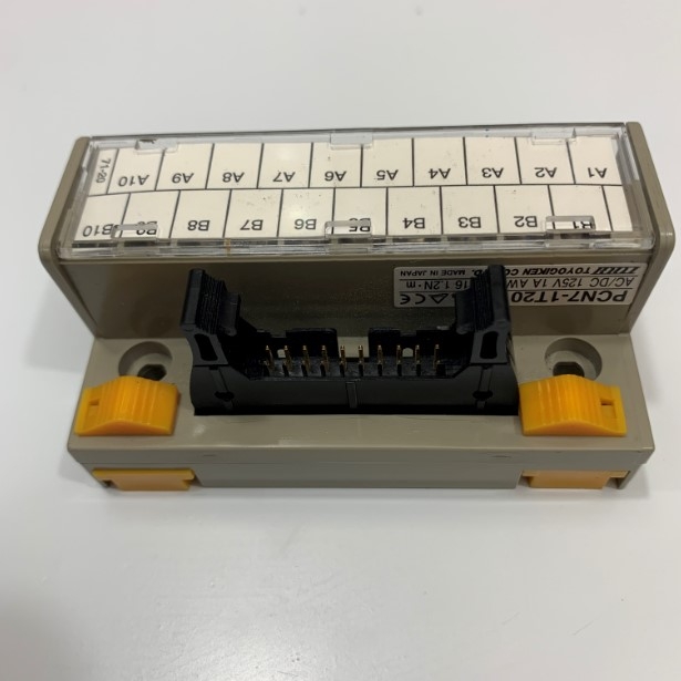 Cầu Đấu Togi Toyogiken PCN7-1T20 AC/DC 125V 1A Terminal Block Module Hirose 20-Way IDC 20 Pin Male Head Din Rail Mount Interface