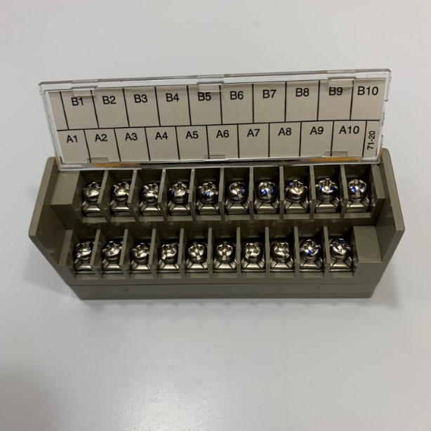 Cầu Đấu Togi Toyogiken PCN7-1T20 AC/DC 125V 1A Terminal Block Module Hirose 20-Way IDC 20 Pin Male Head Din Rail Mount Interface