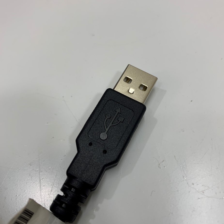 Cáp Lập Trình USB-TK6070 USB-MT6000 USB-MT8000 Weinview TK MT Series Touch Screen HMI USB Programming Shielded Cable Dài 3M 10ft Data interface and Computer