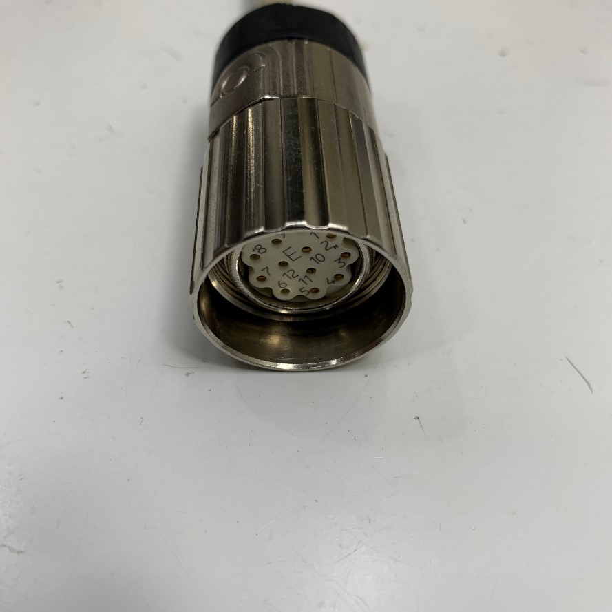 Đầu Jack Original M623F-12A-E Metabee Connector M23 12 Pin Female A-Code Screw Contacts For Drives and Servo Motors M23 Signal and Power Connector