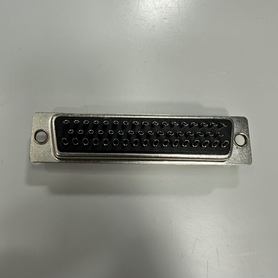 Đầu Jack Hàn Chống Oxy Hóa W-Rom DB50 Female Jack 50 Pin 3 Rows D-sub Connector Plastic Hood Cover Backshell For Servo Drive Encoder Socket Adapter Cable