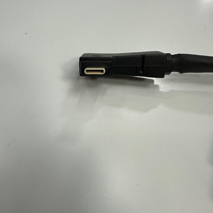 Cáp 0.4M 1.3ft 90 Degree Cable Type-C Male Right Angled to USB 3.0 Male + DB25 Male Splitter Y Cable