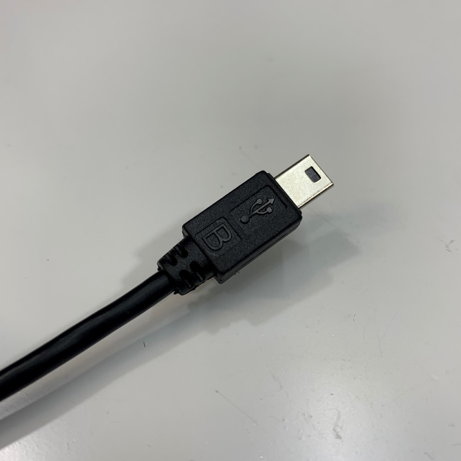 Cáp Lập Trình PLC Mitsubishi GT09-C30USB-5P Programming Cable 10Ft Dài 3M Chống Nhiễu Shielded USB 2.0 Type A to USB Mini Type B Black PVC For HMI Mitsubishi GT Series