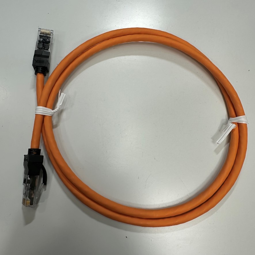 Cáp Mạng 1M 3.3ft N116.P1A010OK LANmark CAT6 UTP Ethernet Cable RJ45 to RJ45 Orange LSZH 24AWG Nexans 4PR For Industrial Ethernet Cable