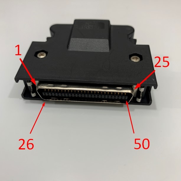 Đầu Rắc Hàn SCSI MDR Connector 50 Pin Male CN1 Servo 3M Plug 10350 Có Chốt Lẫy  SCSI CN Cable For Yaskawa, Delta, Mitsubishi, Panasonic Servo Jack Connector