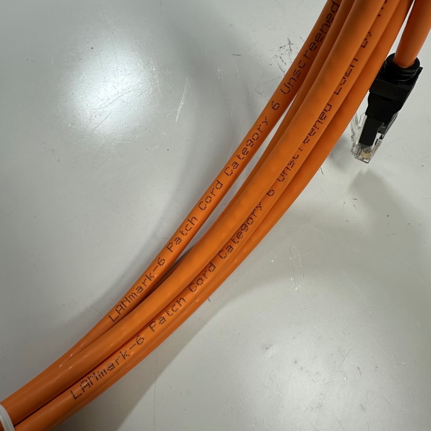 Cáp Mạng 3M 10ft N116.P1A030OK Nexans CAT6 Unscreened UTP Ethernet Cable RJ45 to RJ45 Orange LSZH 24AWG LANmark 4PR For Industrial Ethernet Cable
