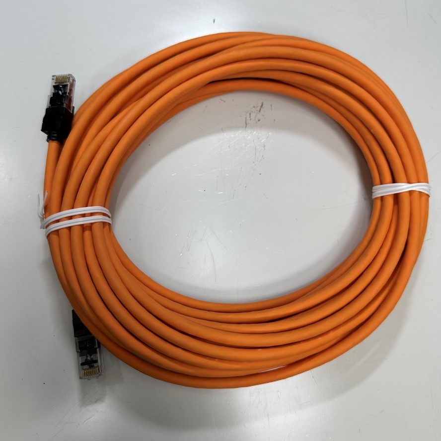 Cáp Mạng 10M 33ft N116.P1A100OK LANmark CAT6 Unscreened UTP Ethernet Cable RJ45 to RJ45 Orange LSZH 24AWG Nexans 4PR For Industrial Ethernet Cable