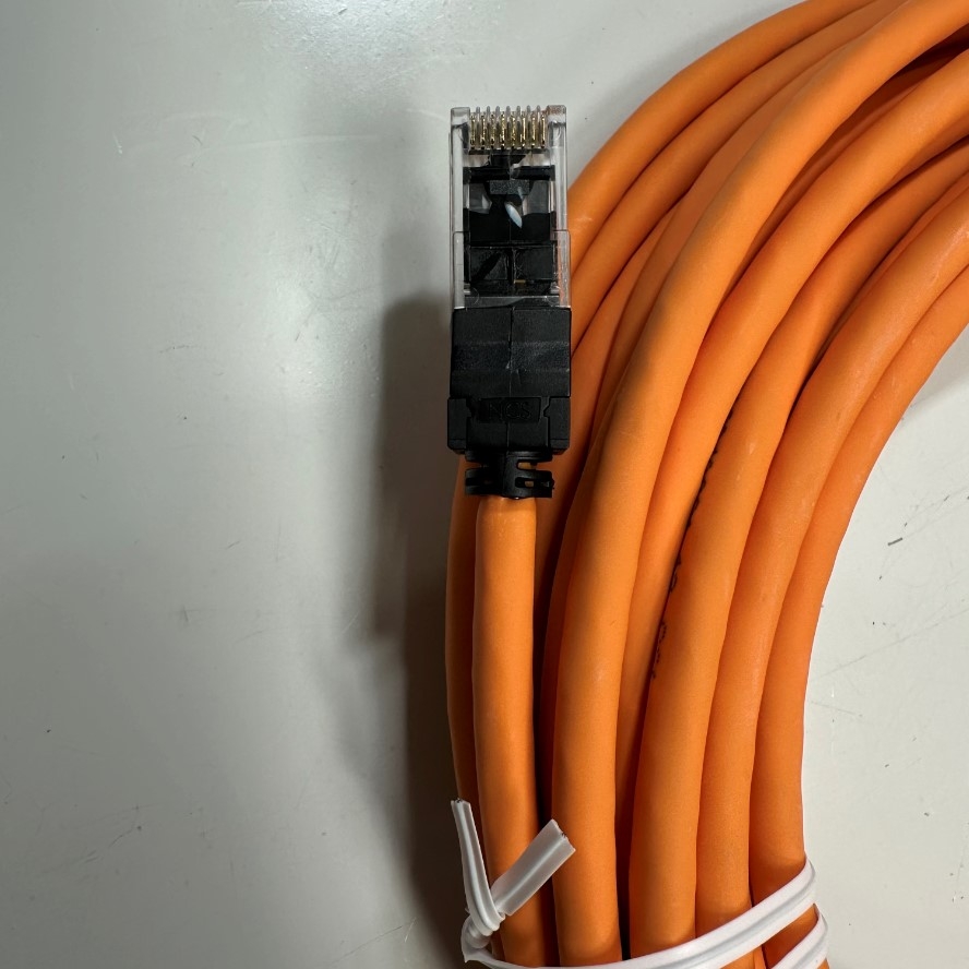 Cáp Mạng 10M 33ft N116.P1A100OK LANmark CAT6 Unscreened UTP Ethernet Cable RJ45 to RJ45 Orange LSZH 24AWG Nexans 4PR For Industrial Ethernet Cable