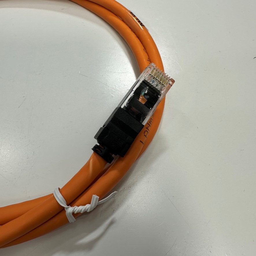 Cáp Mạng 1M 3.3ft N116.P1A010OK Nexans CAT6 Unscreened UTP Ethernet Cable RJ45 to RJ45 Orange LSZH 24AWG LANmark 4PR For Industrial Ethernet Cable