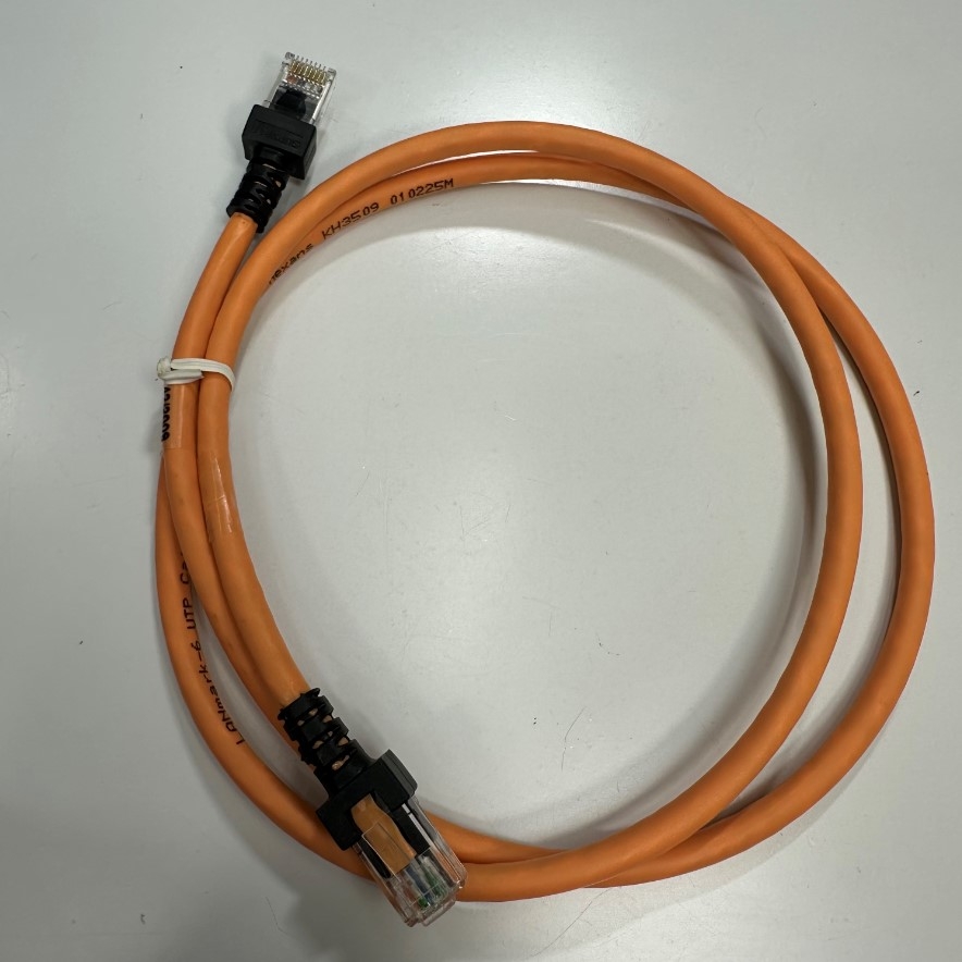 Cáp Mạng 1M 3.3ft N101.214CO Nexans LANmark-6 Patch Cord CAT6 Unscreened UTP Ethernet Cable RJ45 to RJ45 Orange LSZH 24AWG Nexans 4PR For Industrial Ethernet Cable
