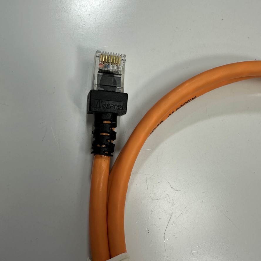 Cáp Mạng 1M 3.3ft N101.214CO Nexans LANmark-6 Patch Cord CAT6 Unscreened UTP Ethernet Cable RJ45 to RJ45 Orange LSZH 24AWG Nexans 4PR For Industrial Ethernet Cable