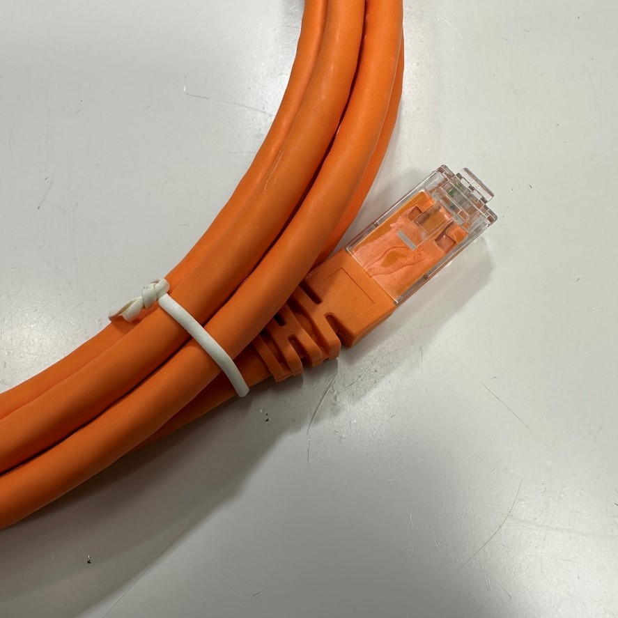 Cáp Mạng 3M 10ft N101.21EFOO Nexans Essential Patch Cord CAT6 Unscreened UTP Ethernet Cable RJ45 to RJ45 Orange LSZH 24AWG Nexans 4PR For Industrial Ethernet Cable
