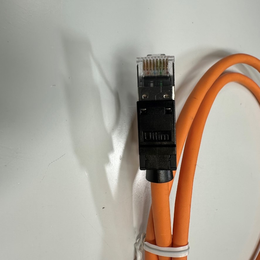 Cáp Mạng 1M 3.3ft 10 Gbit/s Nexans N11A.U1F010OK LANMARK-6A CAT6A ORANGE 500MHz RJ45 S/FTP LSZH Shielded 4-Pair 26AWG For industrial Ethernet Network LAN 10 Gigabit