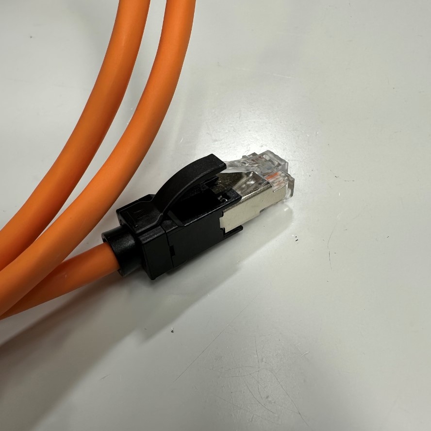 Cáp Mạng 1M 3.3ft 10 Gbit/s Nexans N11A.U1F010OK LANMARK-6A CAT6A ORANGE 500MHz RJ45 S/FTP LSZH Shielded 4-Pair 26AWG For industrial Ethernet Network LAN 10 Gigabit