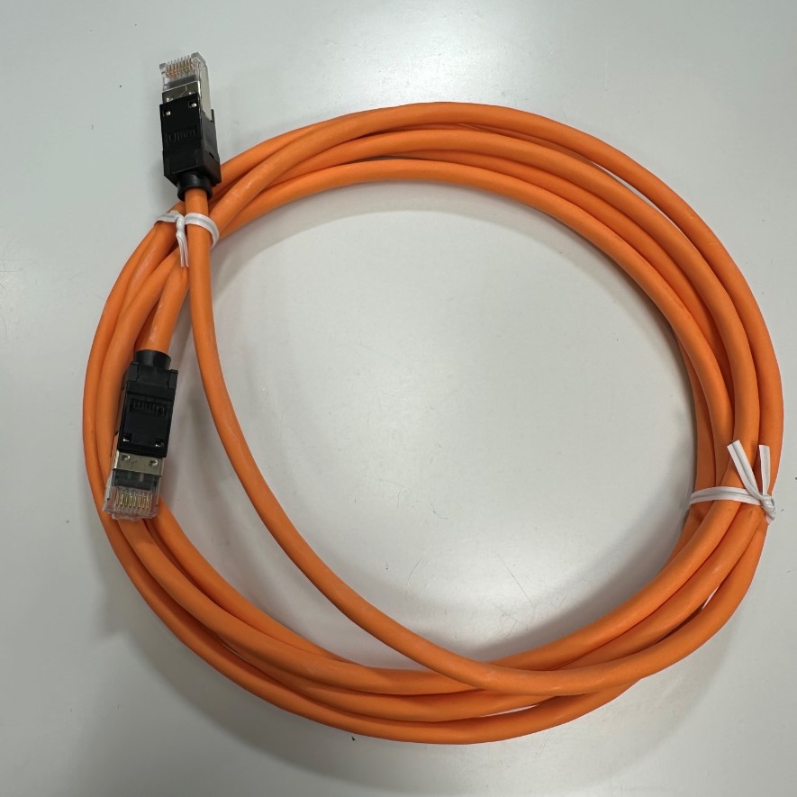Cáp Mạng 3M 10ft 10 Gbit/s Nexans N11A.U1F030OK LANmark-6A Ultim Patch Cord CAT6A Orange 500MHz RJ45 S/FTP LSZH Shielded 4-Pair 26AWG For Industrial Ethernet Network LAN 10 Gigabit