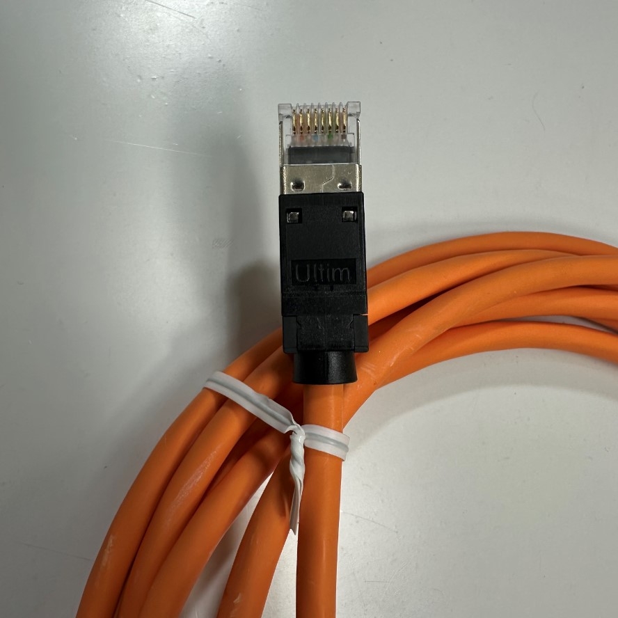 Cáp Mạng 3M 10ft 10 Gbit/s Nexans N11A.U1F030OK LANmark-6A Ultim Patch Cord CAT6A Orange 500MHz RJ45 S/FTP LSZH Shielded 4-Pair 26AWG For Industrial Ethernet Network LAN 10 Gigabit