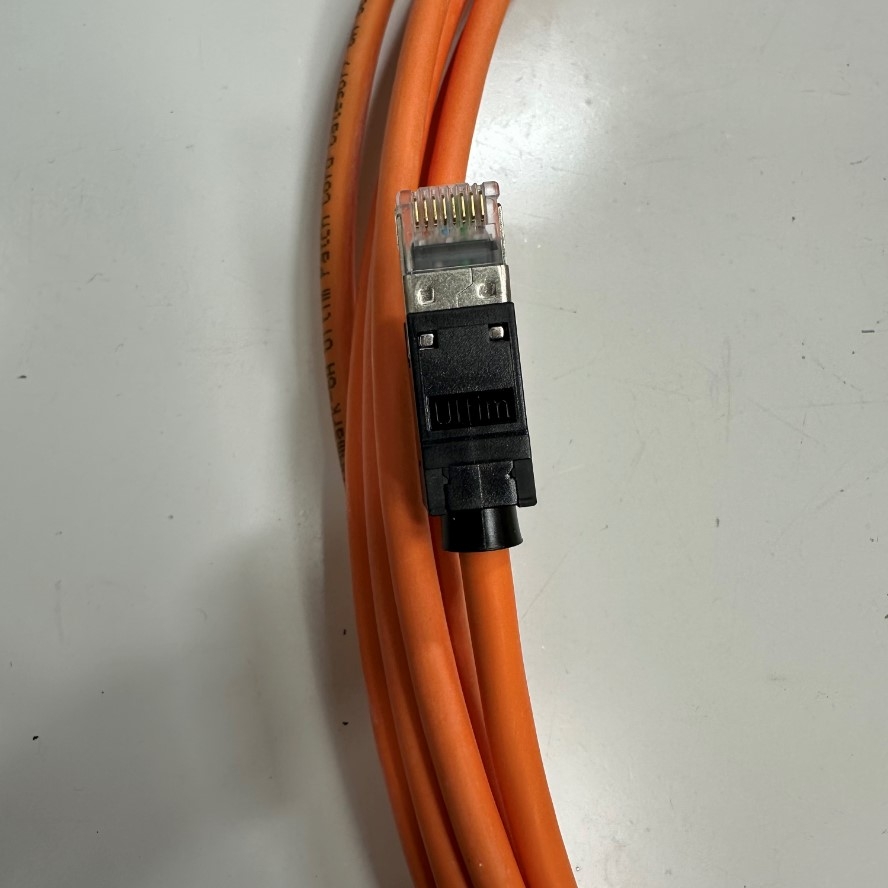 Cáp Mạng 5M 17ft 10 Gbit/s Nexans N11A.U1F050OK LANmark-6A Ultim Patch Cord CAT6A Orange 500MHz RJ45 S/FTP LSZH Shielded 4-Pair 26AWG For Industrial Ethernet Network LAN 10 Gigabit