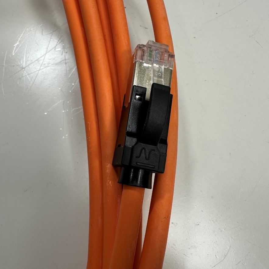 Cáp Mạng 5M 17ft 10 Gbit/s Nexans N11A.U1F050OK LANmark-6A Ultim Patch Cord CAT6A Orange 500MHz RJ45 S/FTP LSZH Shielded 4-Pair 26AWG For Industrial Ethernet Network LAN 10 Gigabit