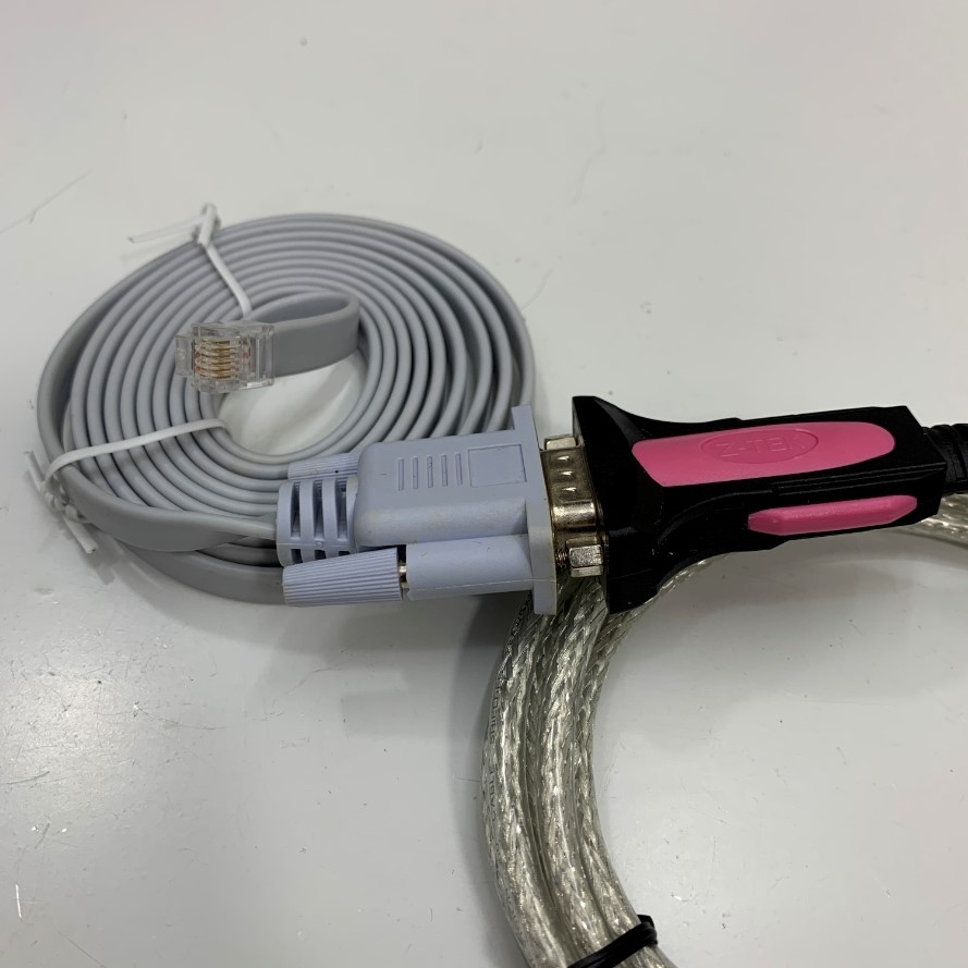 Cáp Điều Khiển 3M 10ft Cable USB to RS232 Converter FTDI Chip + Cable RJ11 6 Pin 6P6C to DB9 Female For Copley Controls Xenus XTL Servo Drive Communication Port J5 witch Computer