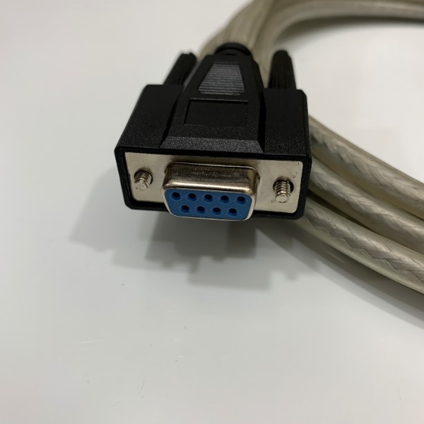 Cáp Kết Nối RS232C Chất Lượng Cao Crossover DB9 Female to DB9 Female Cable Clear Color Dài 3M TH26034 RS232 Connection Cable 2H/DB-9F 2/L 140 For Tonghui TH7110 Programmable