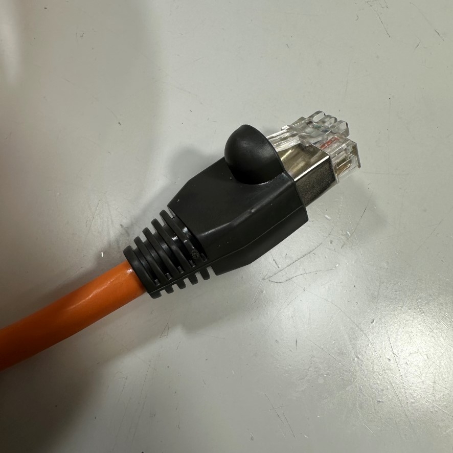 Cáp Mạng 5M 17ft 10 Gbit/s Nexans N101.22GHO LANmark-6A Ultim Patch Cord CAT6A Orange 500MHz RJ45 S/FTP LSZH Shielded 4-Pair 26AWG For Industrial Ethernet Network LAN 10 Gigabit