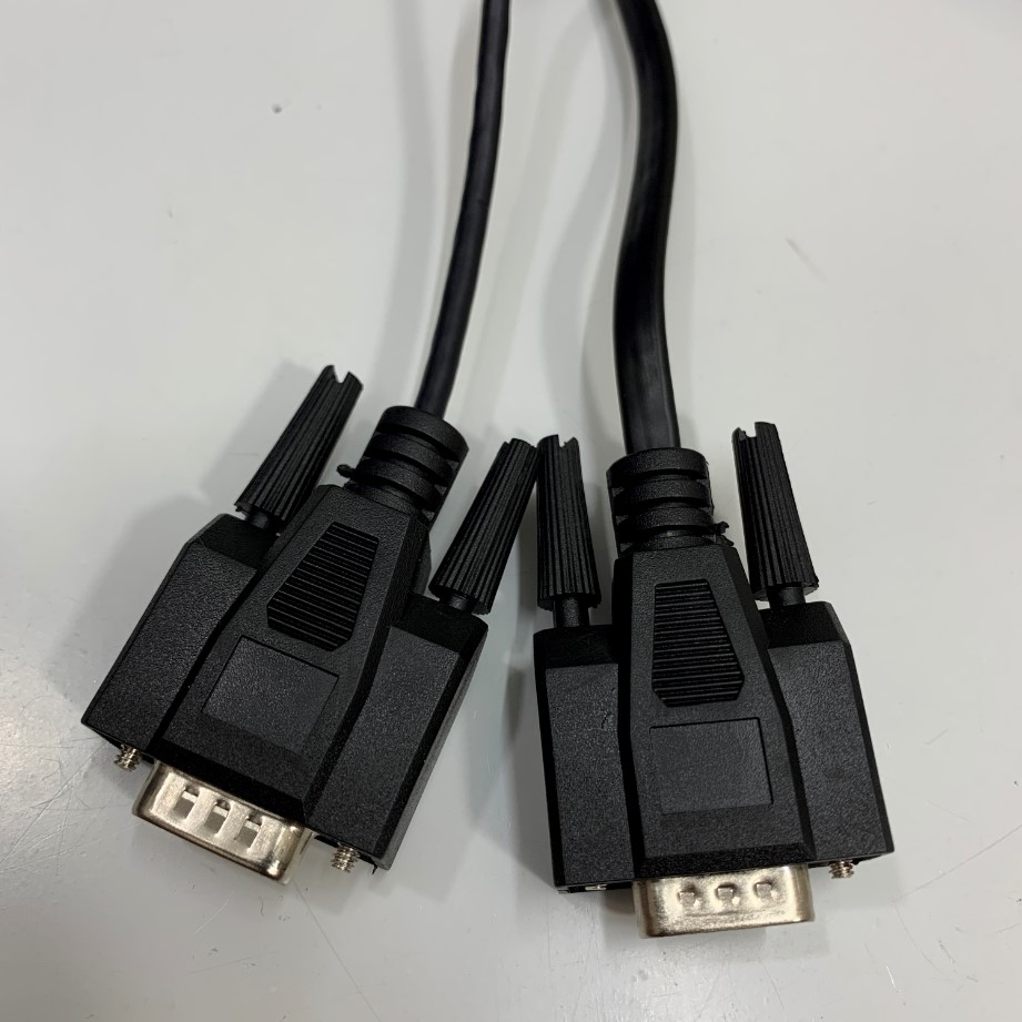 Cáp RS232C Dài 0.4M DB9 Y Splitter Cable DB9 Female to 2 DB9 Male Serial Splitter Straight Through + Null Modem RS232 Cable For Medical Hospital Máy Trong Phòng Xét Nghiệm